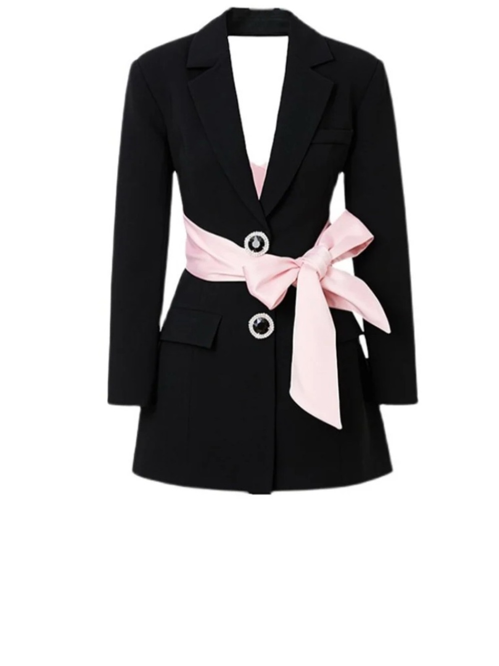 Alex Vinash Bow Blazer Dress